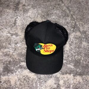 Bass Pro Shops Black Cap with Yellow Logo